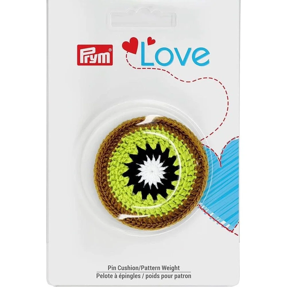 Prym Love Kiwi Pin Cushion‎ Pattern Weight Crochet Green Brown 610336